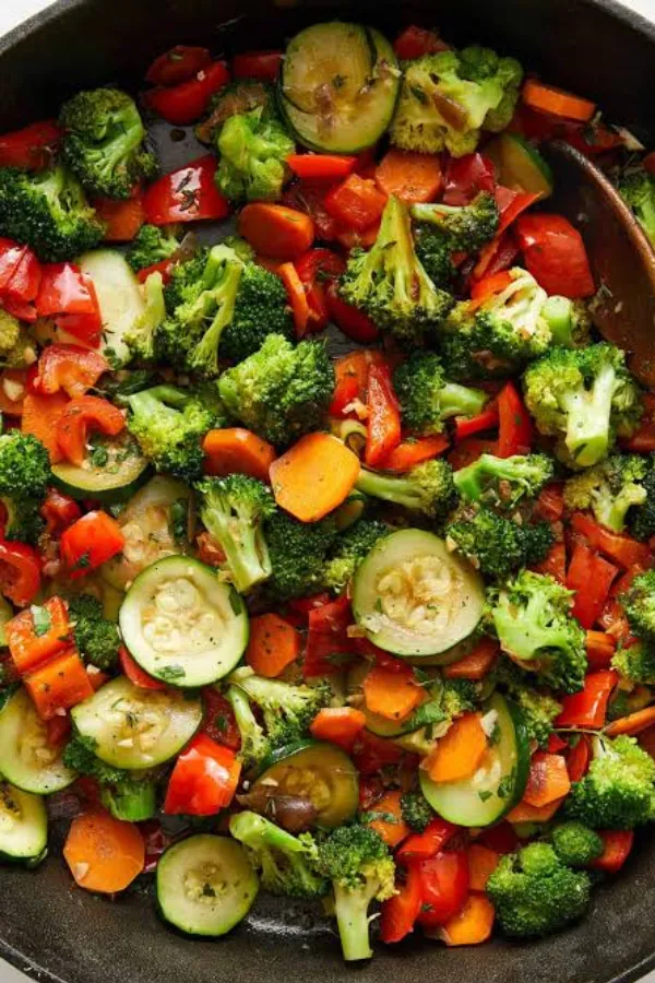 Quick and Easy To Make Healthy Sautéed Vegetables That Stay Crisp, Colorful, and Flavorful
