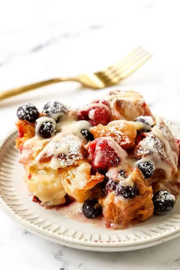 Decadent Overnight Croissant Breakfast Casserole With Golden Buttery Layers