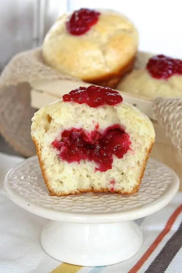Soft Raspberry Jam Donut Muffins, Step By Step