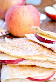 Crispy Apple Cheesecake Breakfast Quesadillas With Homemade Cinnamon Apples