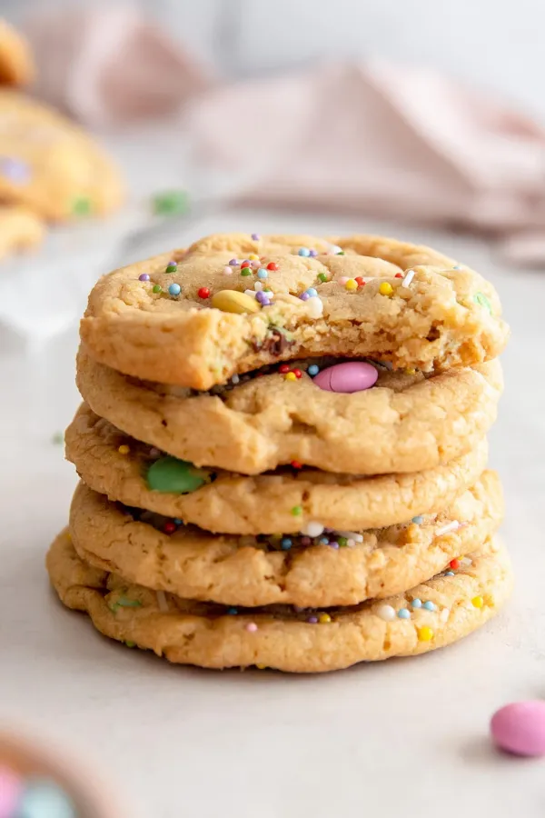 Easter M&M Cookies That Stay Soft, Chewy, and Perfectly Colorful