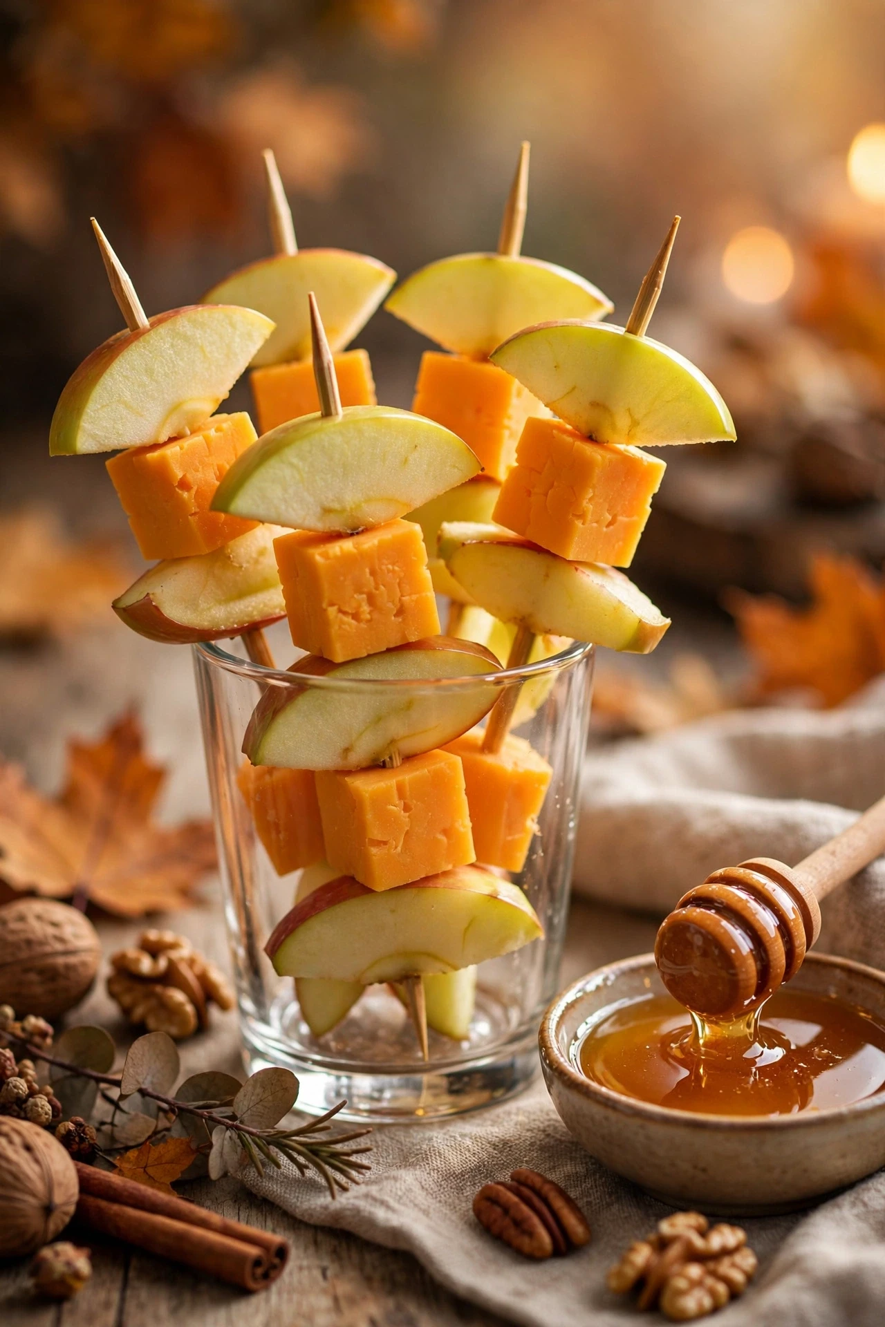 Apple cheddar bites mini pastry cups with sharp cheddar and thyme