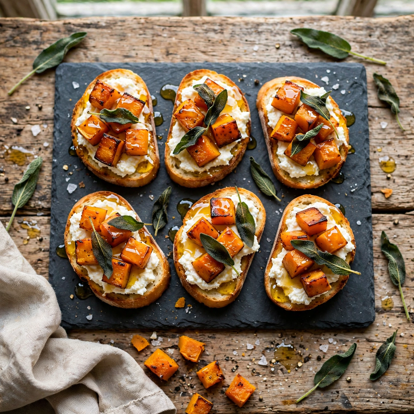 Overhead view of deviled eggs with bacon, topped with crispy bacon bits and chives on a platter